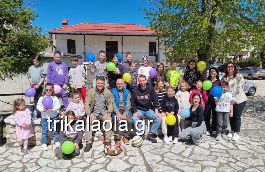 Πλάνα στον ΣΚΑΪ από την Καλομοίρα Τρικάλων ανήμερα του Πάσχα.